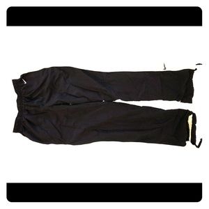 Nike Black and White Track Pants Size M (8-10)